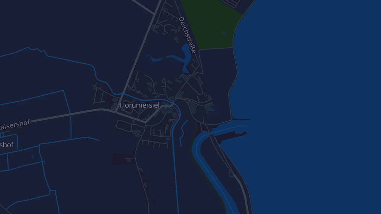 Karte von Wangerland Horumersiel