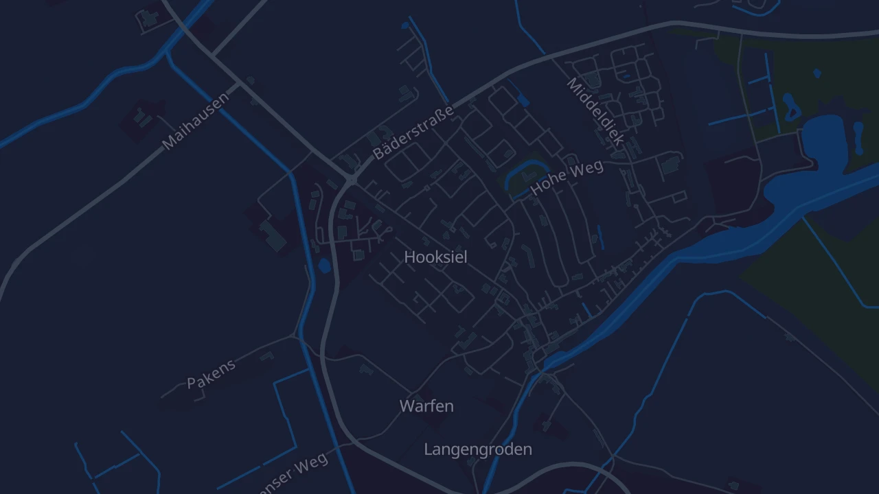 Karte von Wangerland Hooksiel