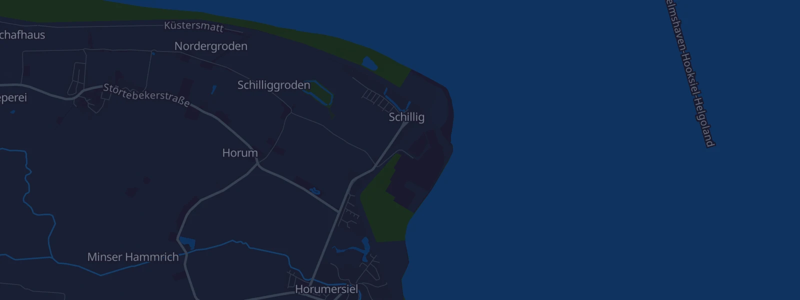 Karte von Wangerland Schillig