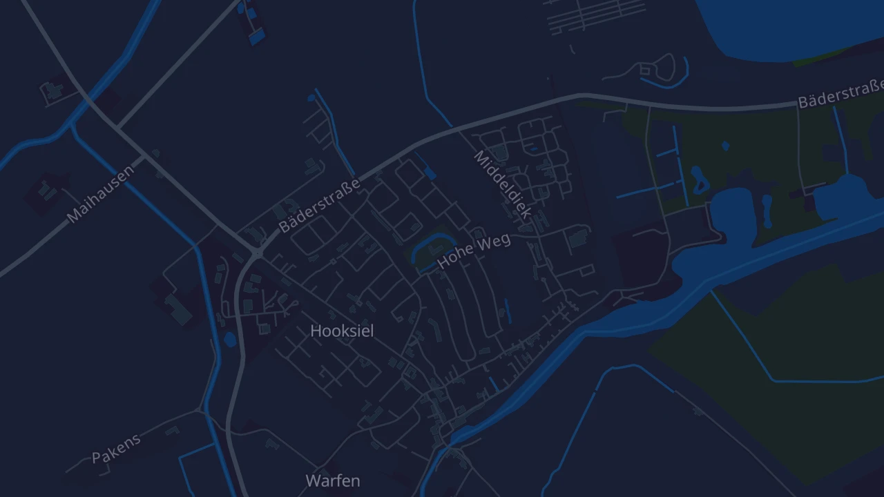 Karte von Wangerland Hooksiel