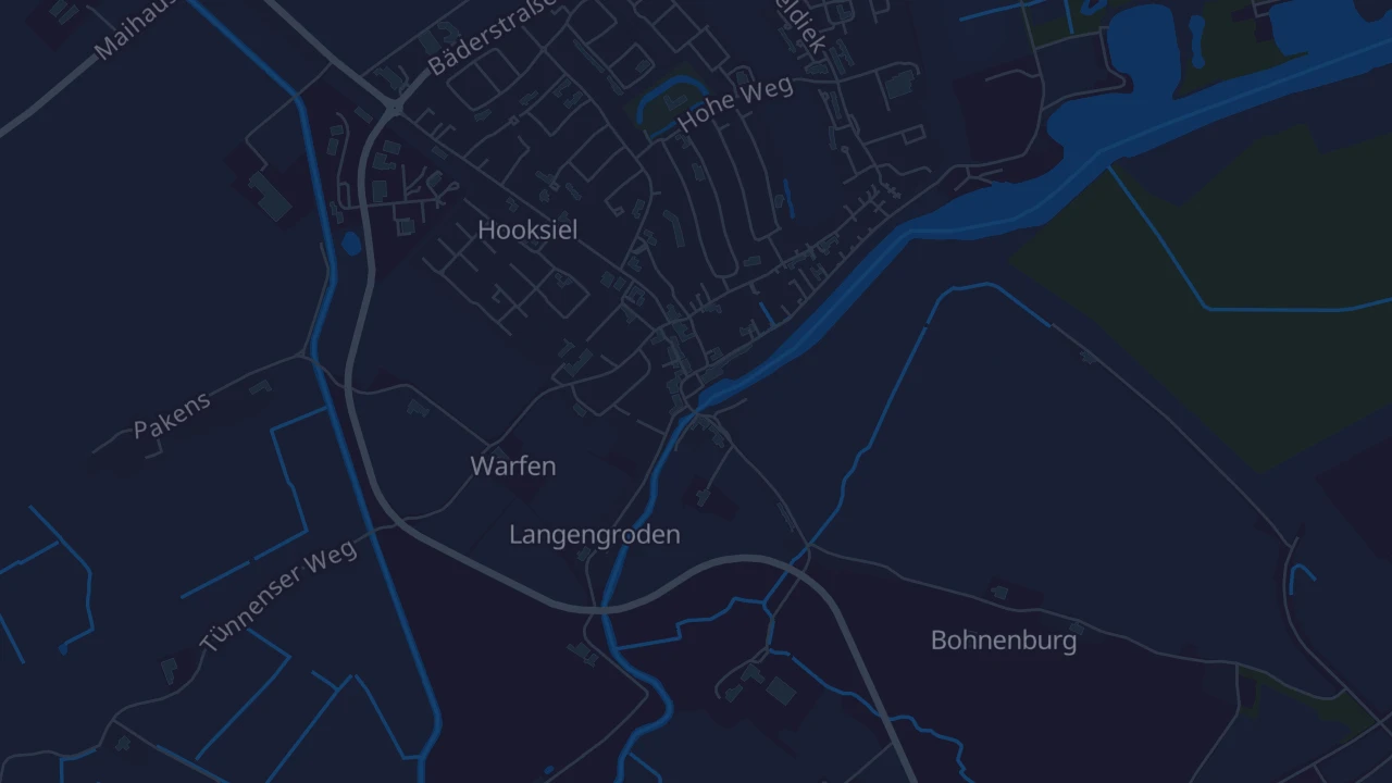 Karte von Wangerland Hooksiel