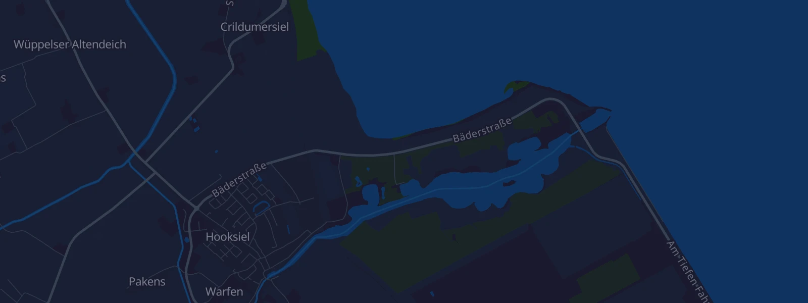 Karte von Wangerland Hooksiel