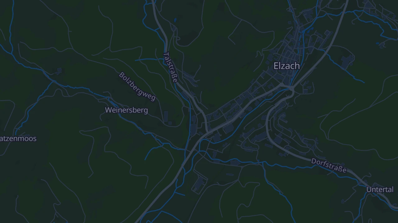 Karte von Elzach