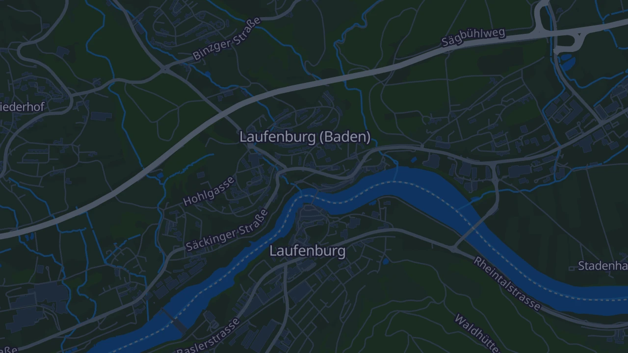 Karte von Laufenburg (Baden)