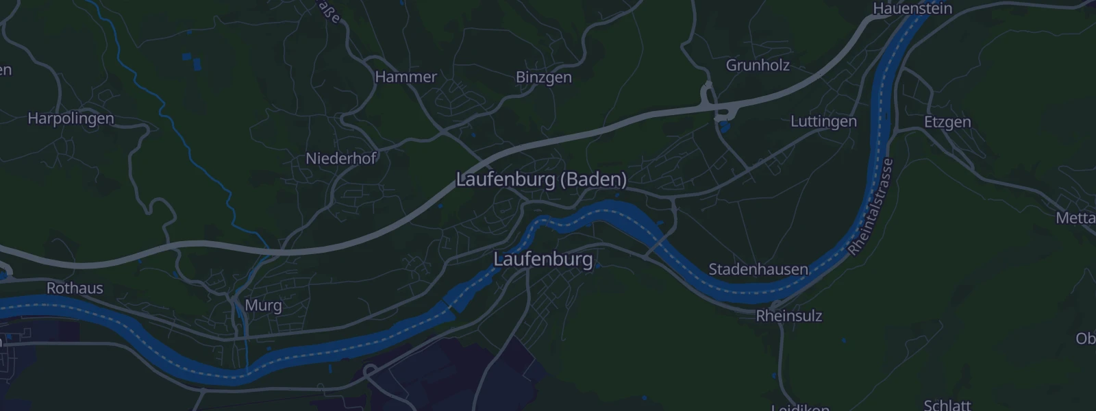 Karte von Laufenburg (Baden)