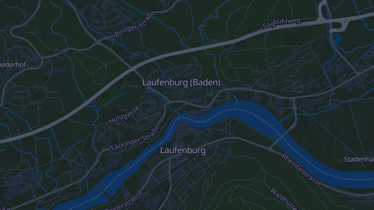 Karte von Laufenburg (Baden)