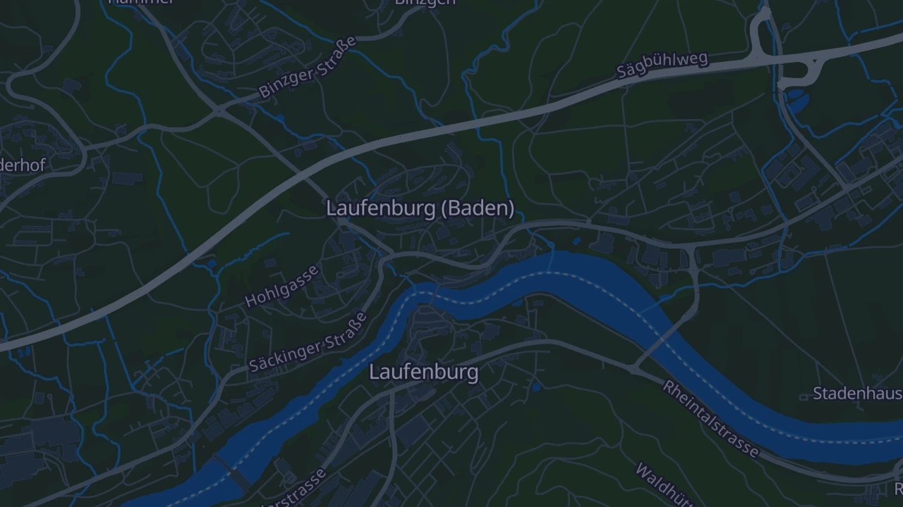 Karte von Laufenburg (Baden)