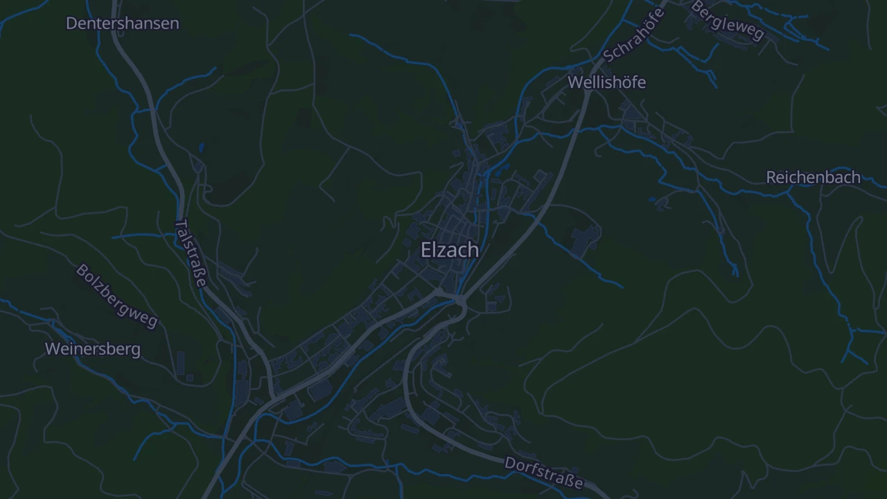 Karte von Elzach