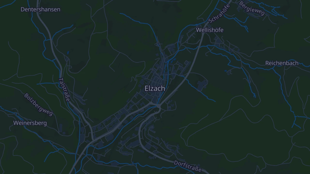Karte von Elzach