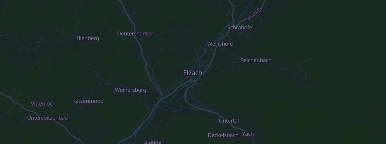 Karte von Elzach