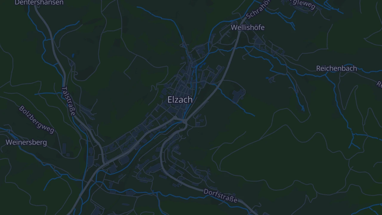 Karte von Elzach