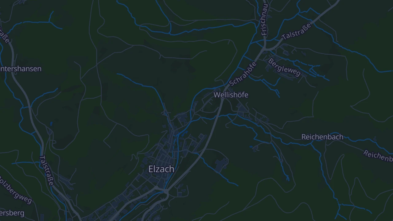 Karte von Elzach