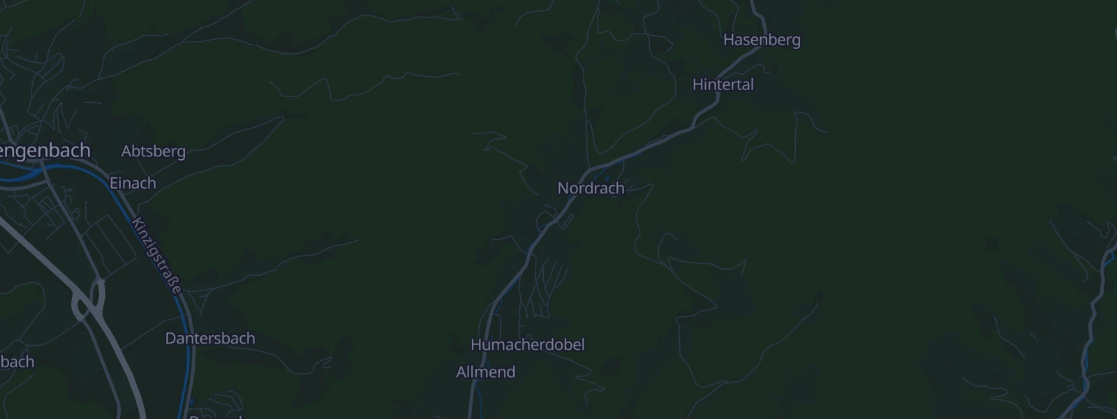 Karte von Nordrach