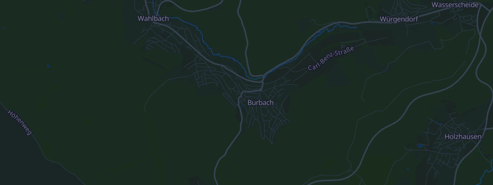 Karte von Burbach