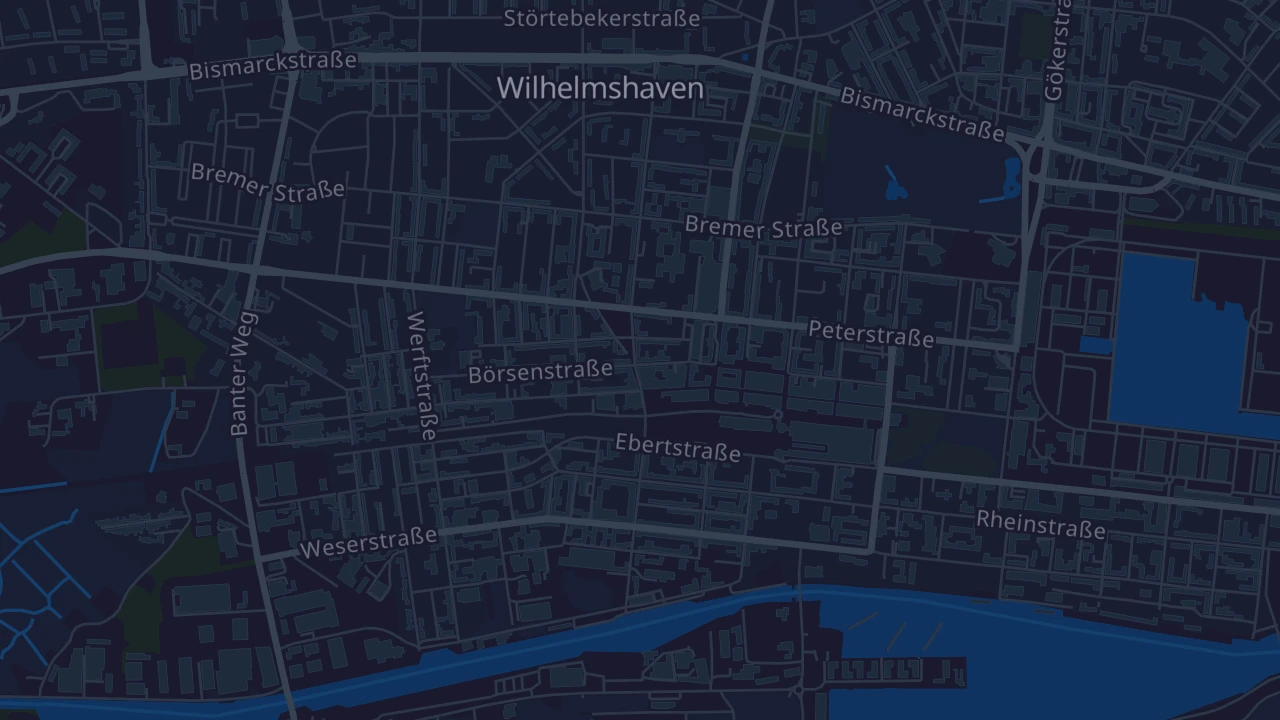 Karte von Wilhelmshaven