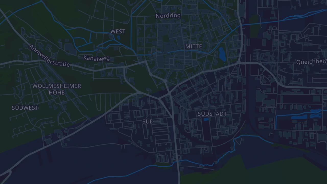 Karte von Landau in der Pfalz