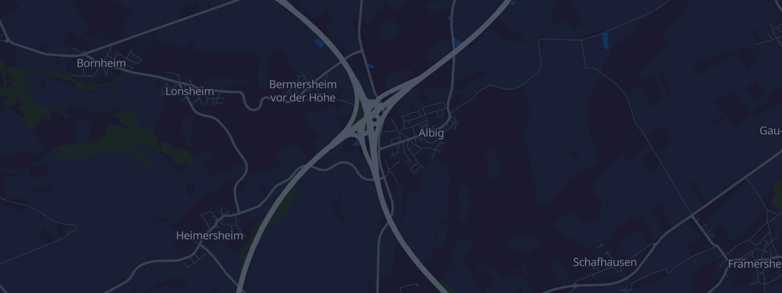 Karte von Albig