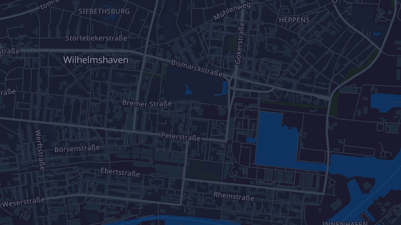 Karte von Wilhelmshaven