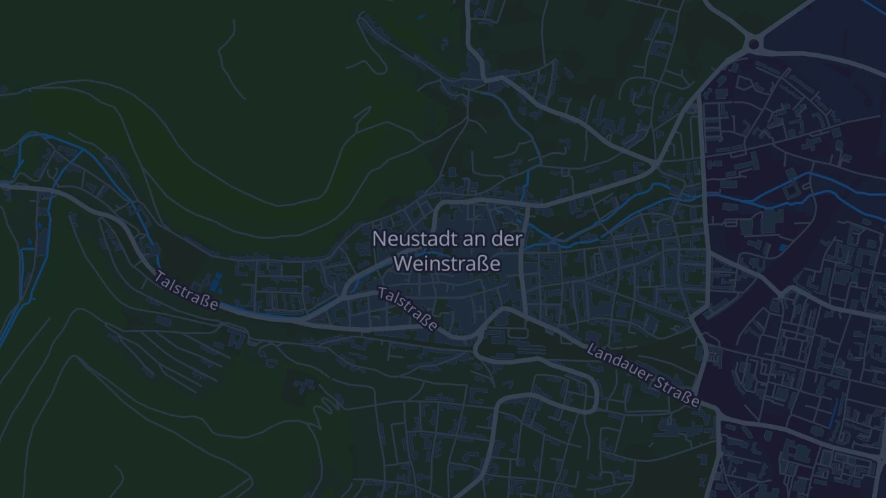 Karte von Neustadt an der Weinstraße