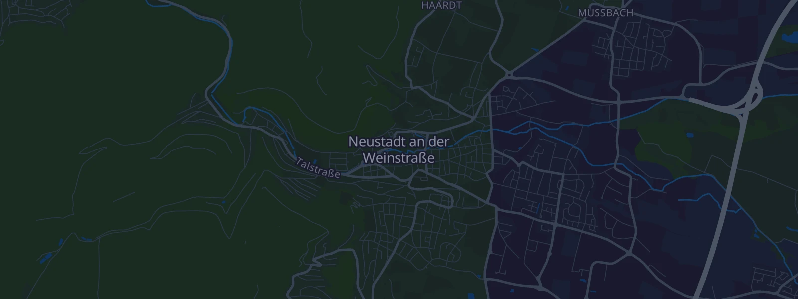 Karte von Neustadt an der Weinstraße