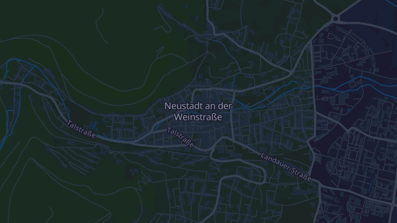 Karte von Neustadt an der Weinstraße