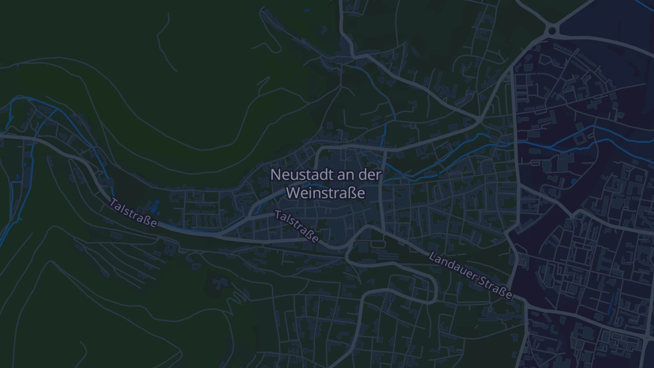 Karte von Neustadt an der Weinstraße