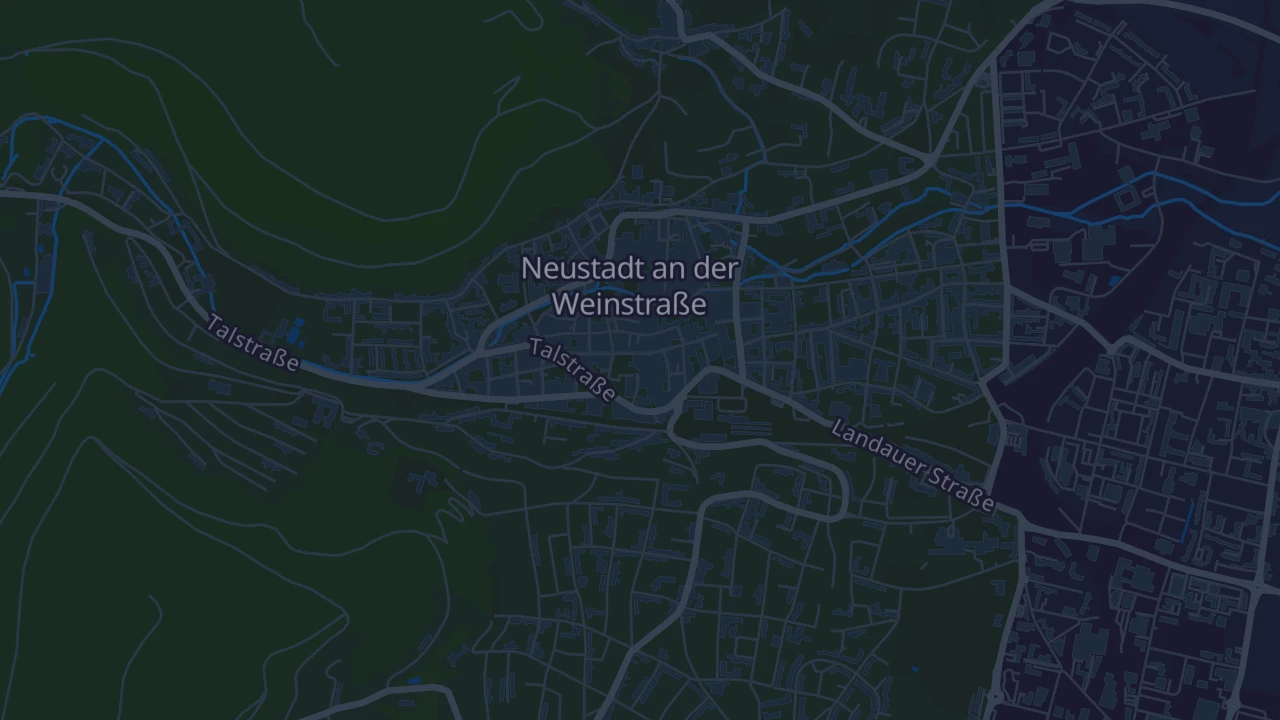 Karte von Neustadt an der Weinstraße