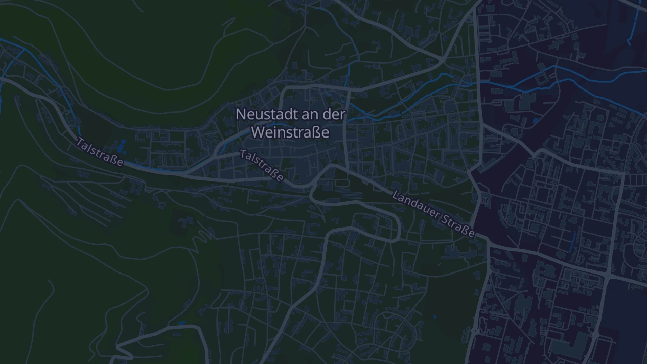 Karte von Neustadt an der Weinstraße