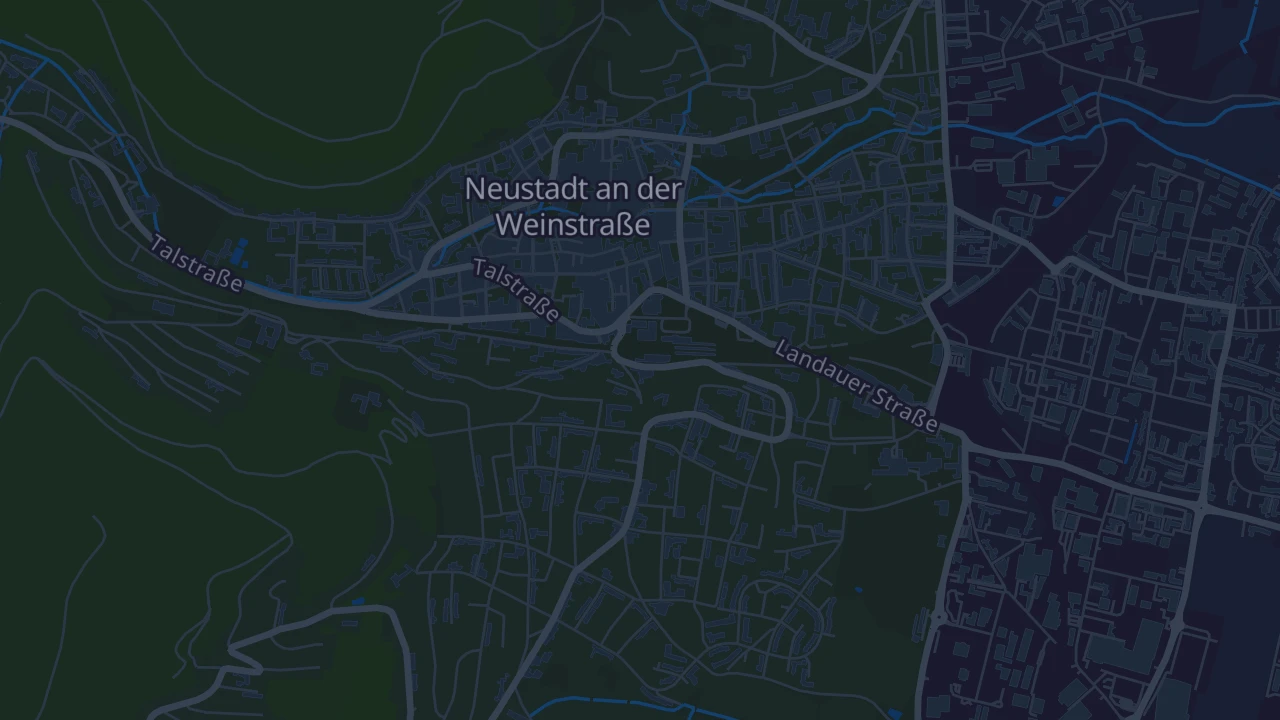Karte von Neustadt an der Weinstraße