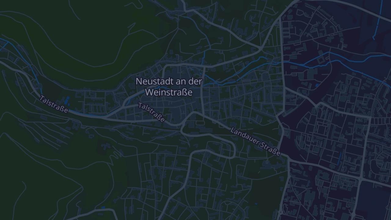 Karte von Neustadt an der Weinstraße