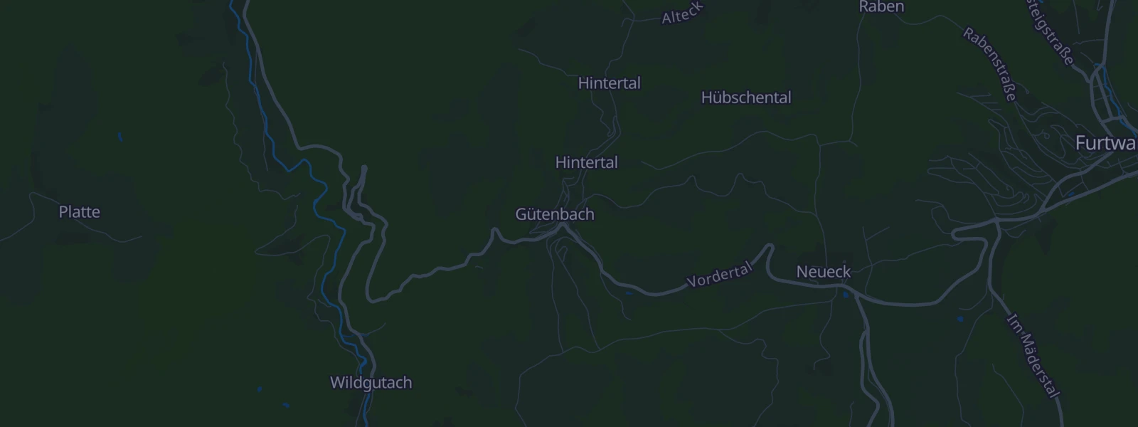 Karte von Gütenbach