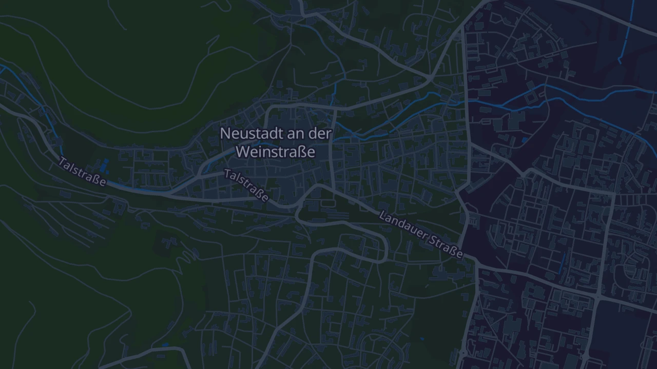 Karte von Neustadt an der Weinstraße
