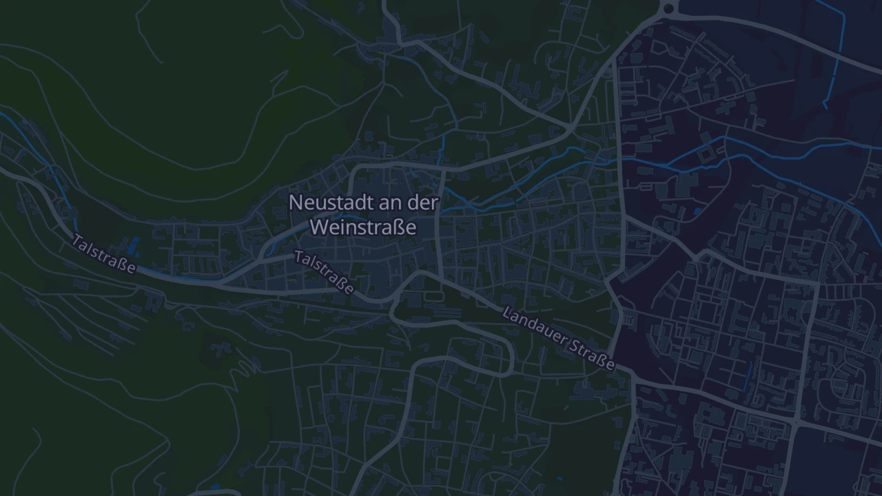 Karte von Neustadt an der Weinstraße