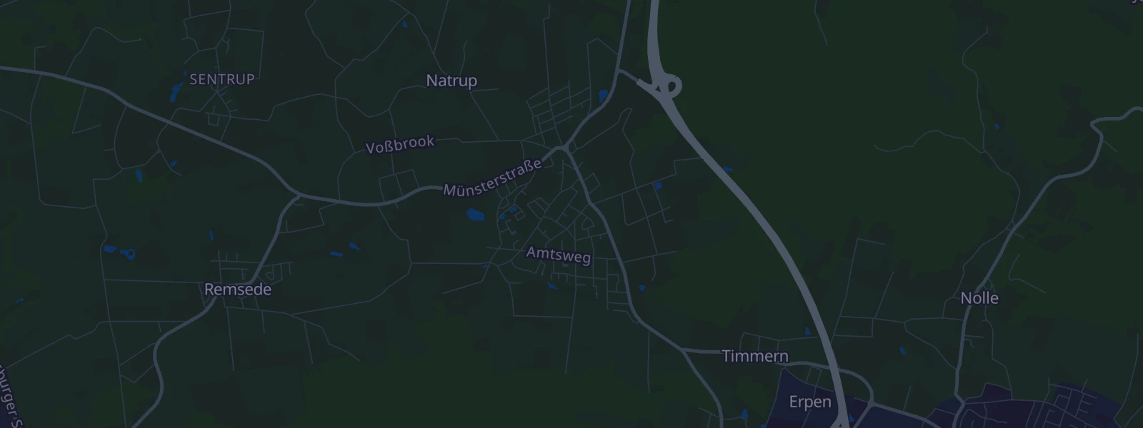 Karte von Hilter am Teutoburger Wald