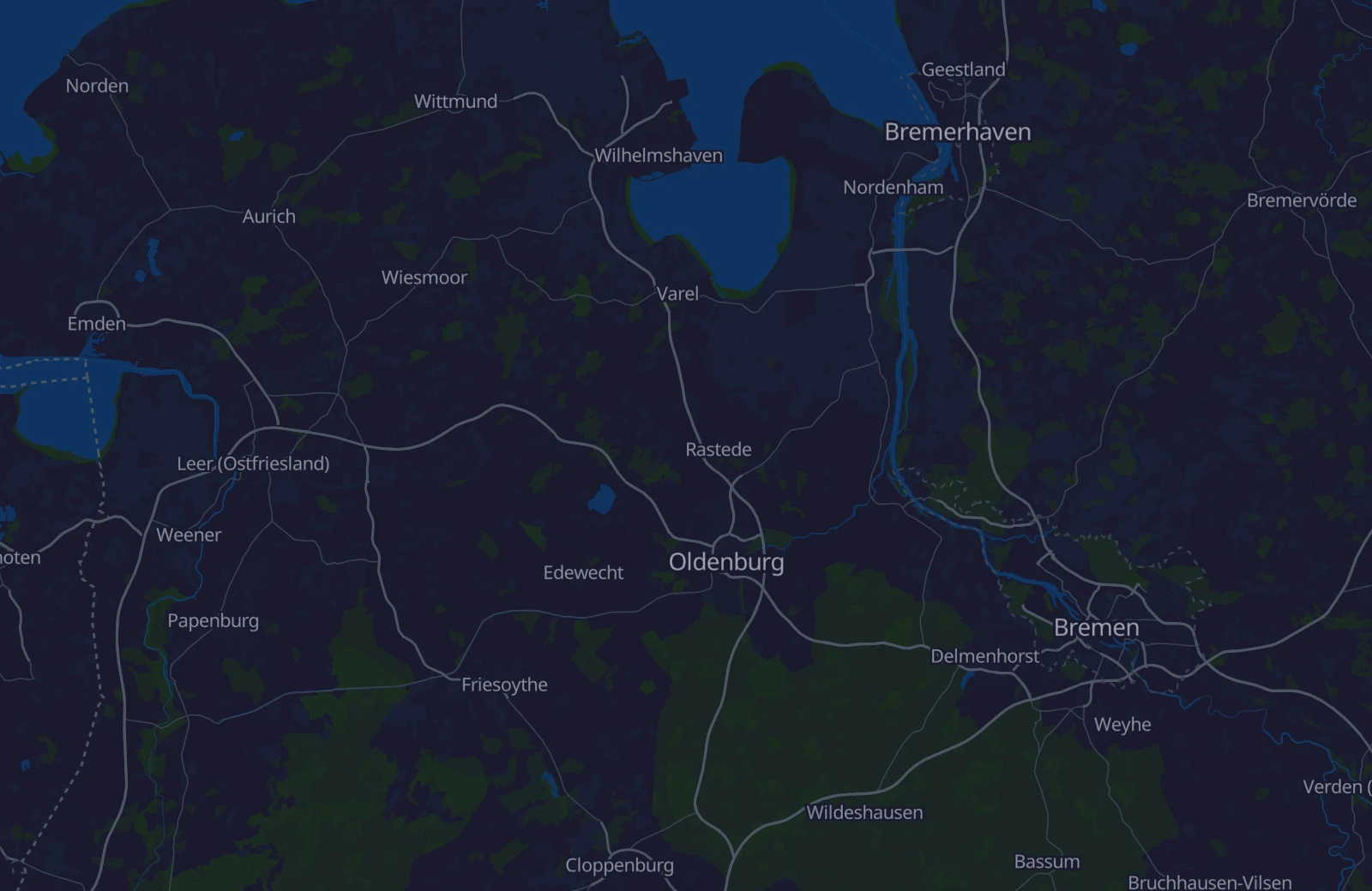 Karte: Umkreis von 32 km