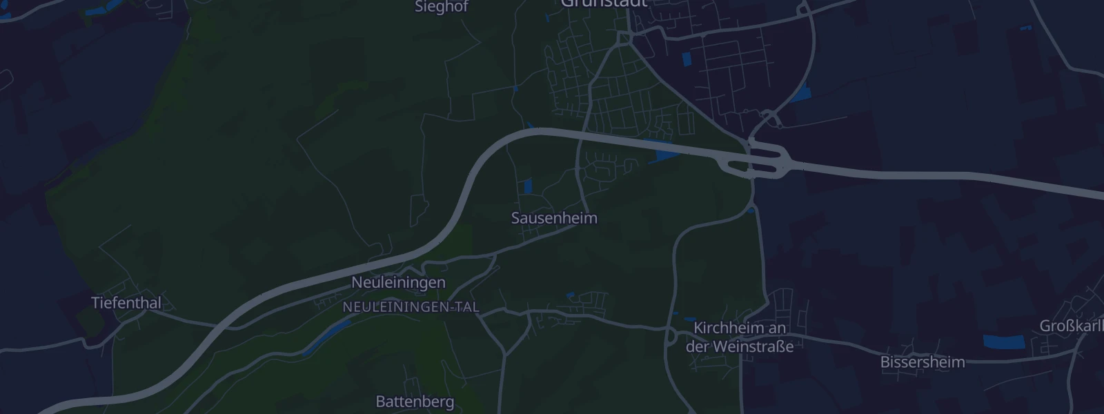 Karte von Grünstadt-Sausenheim
