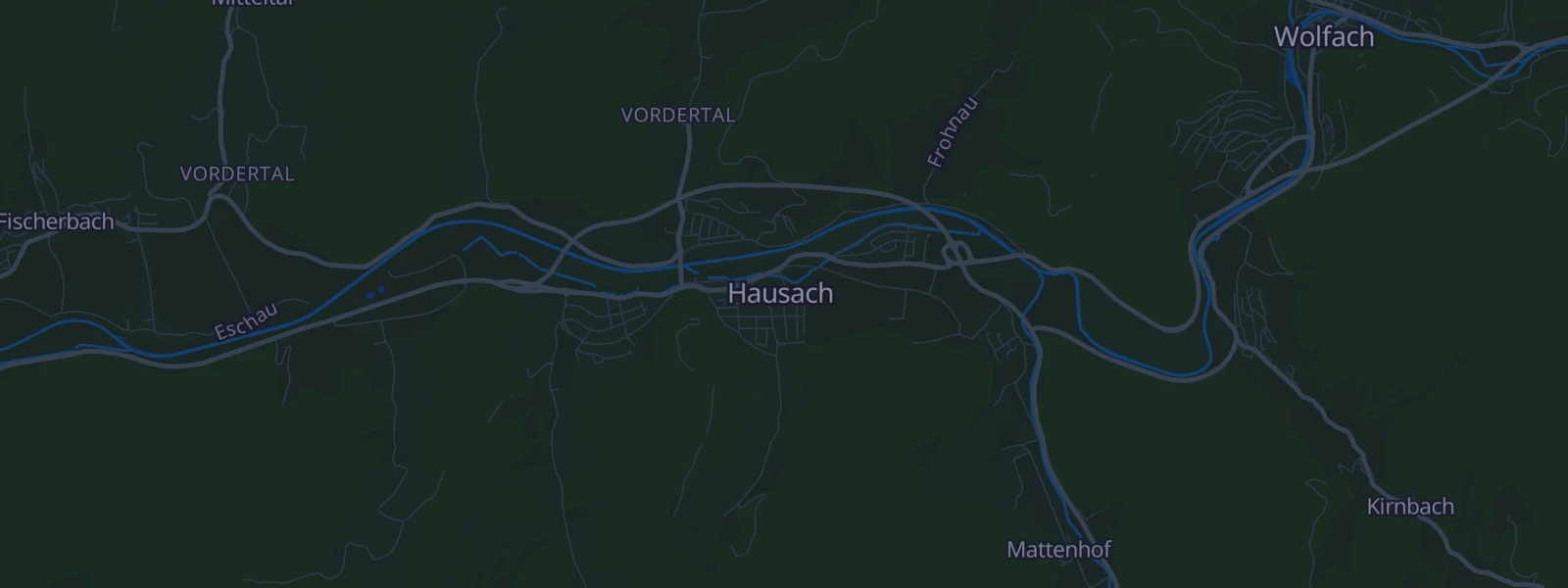 Karte von Hausach