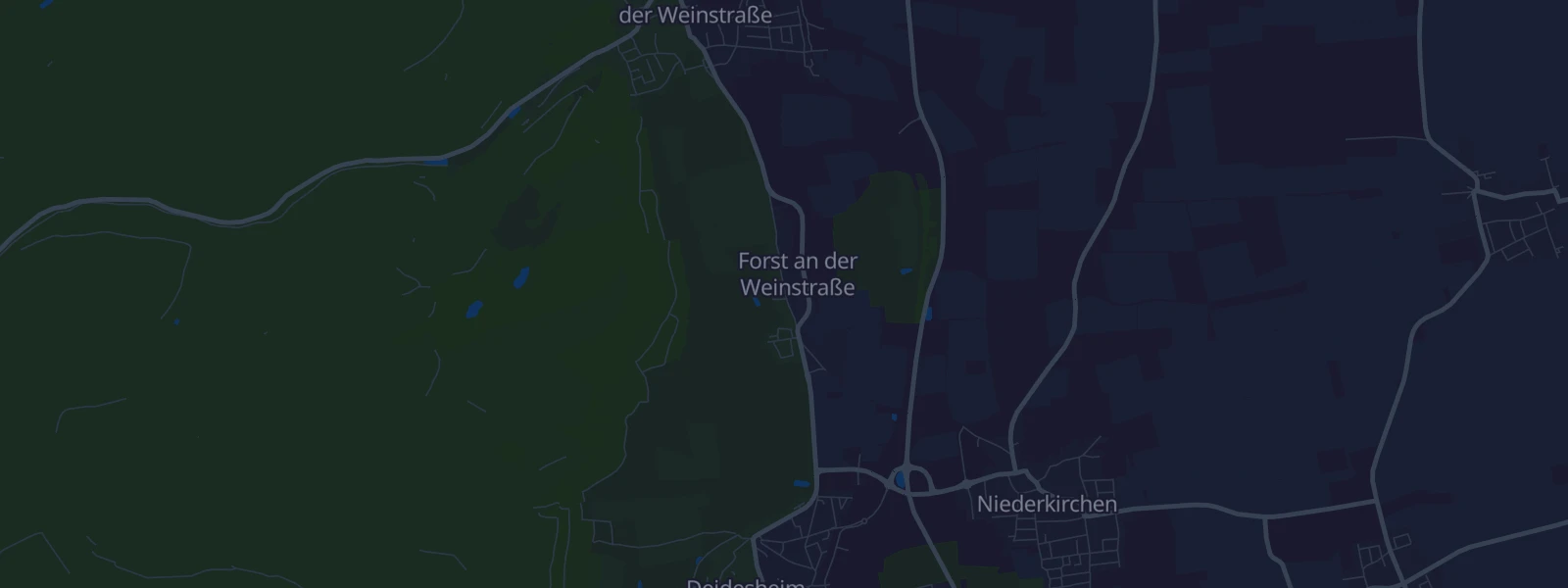 Karte von Forst an der Weinstraße
