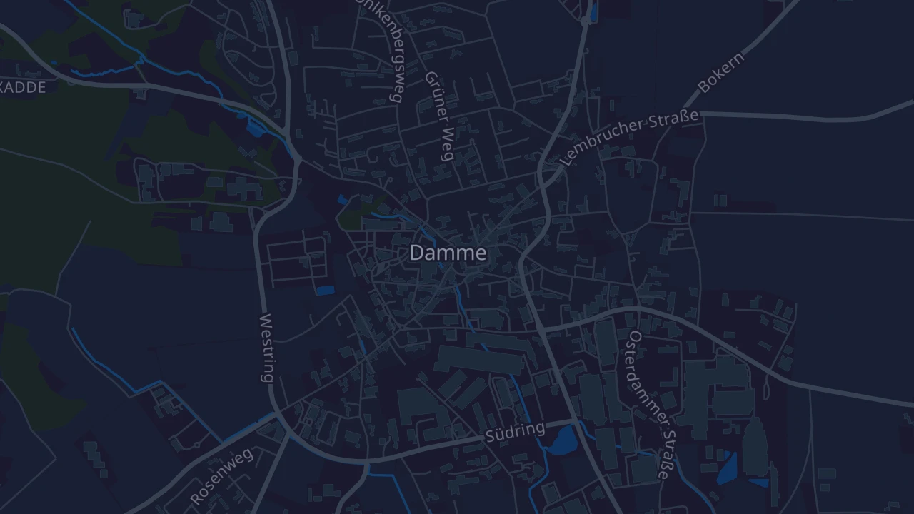 Karte von Damme