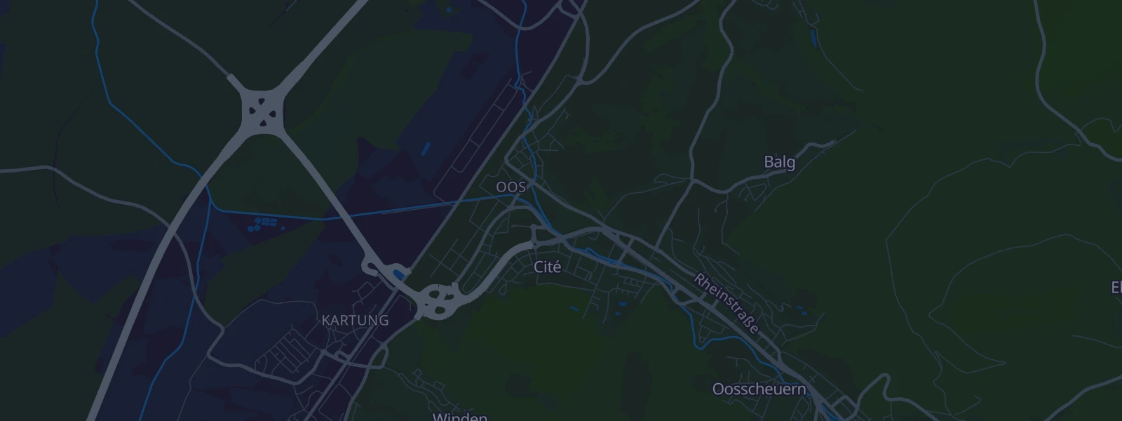 Karte von Baden-Baden (Oos)