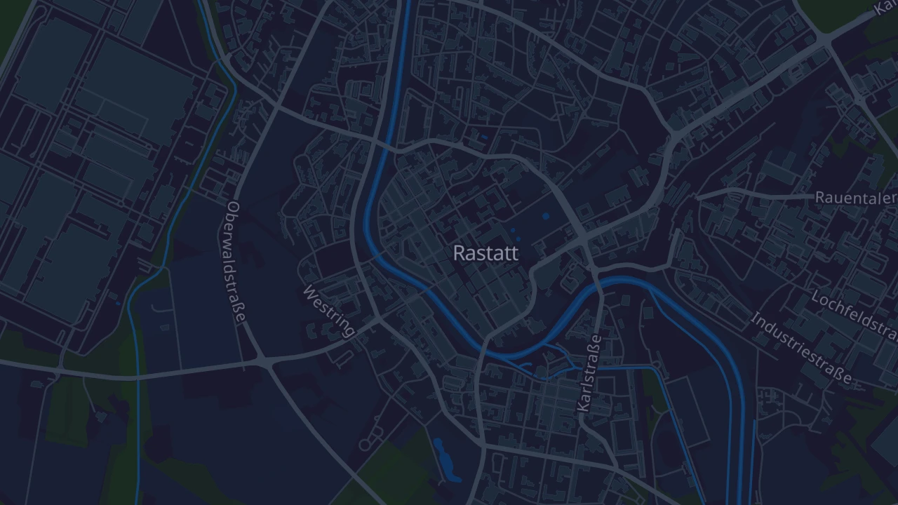 Karte von Rastatt