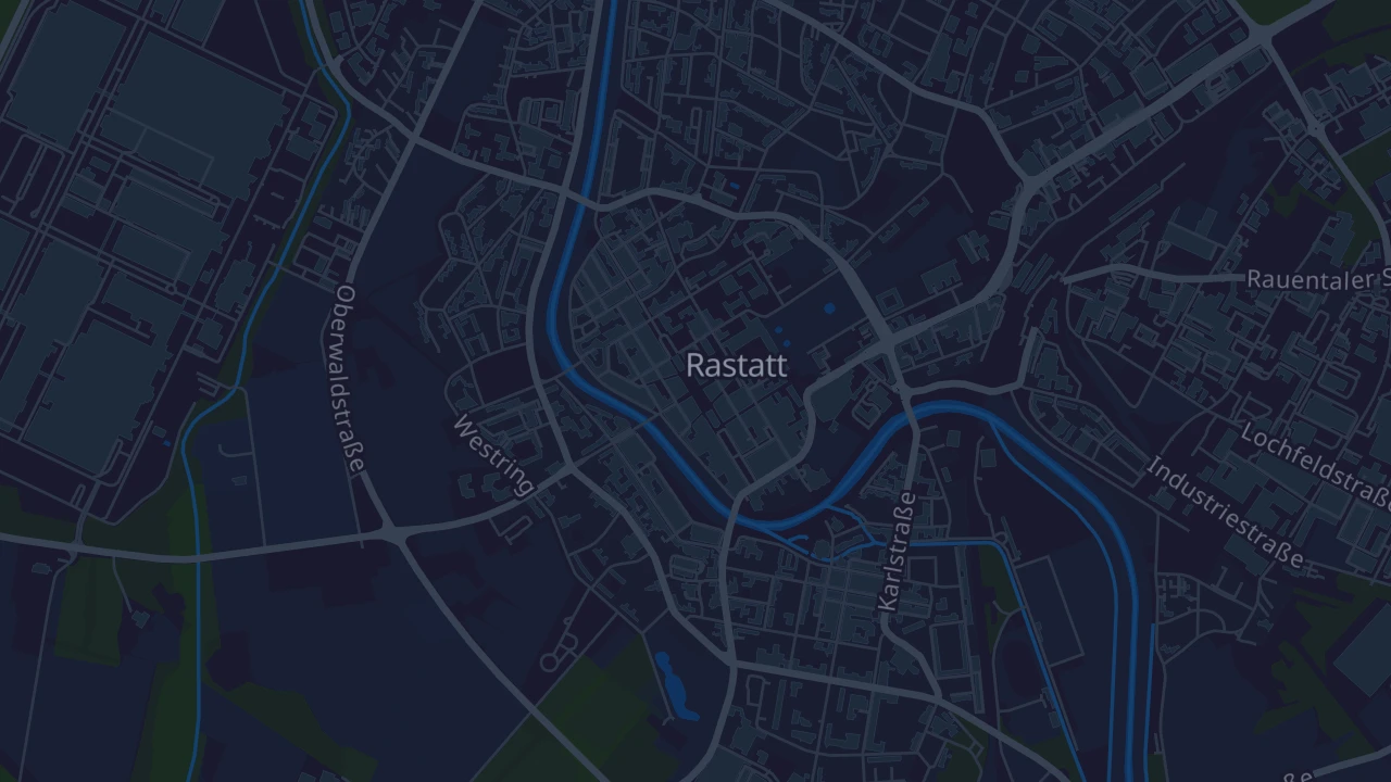 Karte von Rastatt