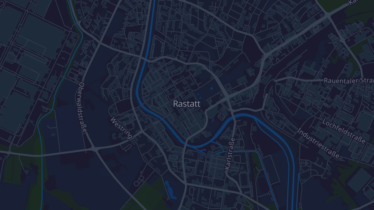 Karte von Rastatt
