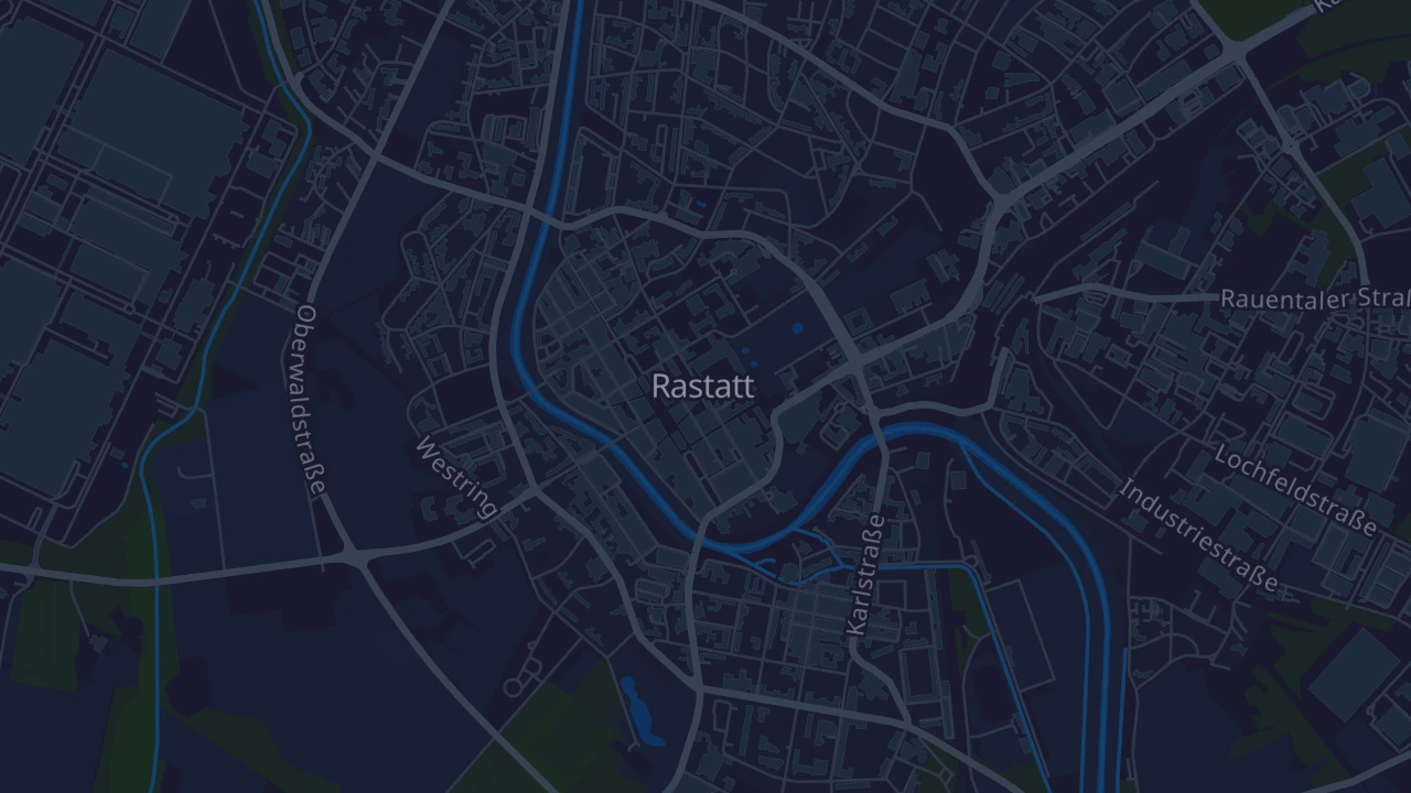 Karte von Rastatt