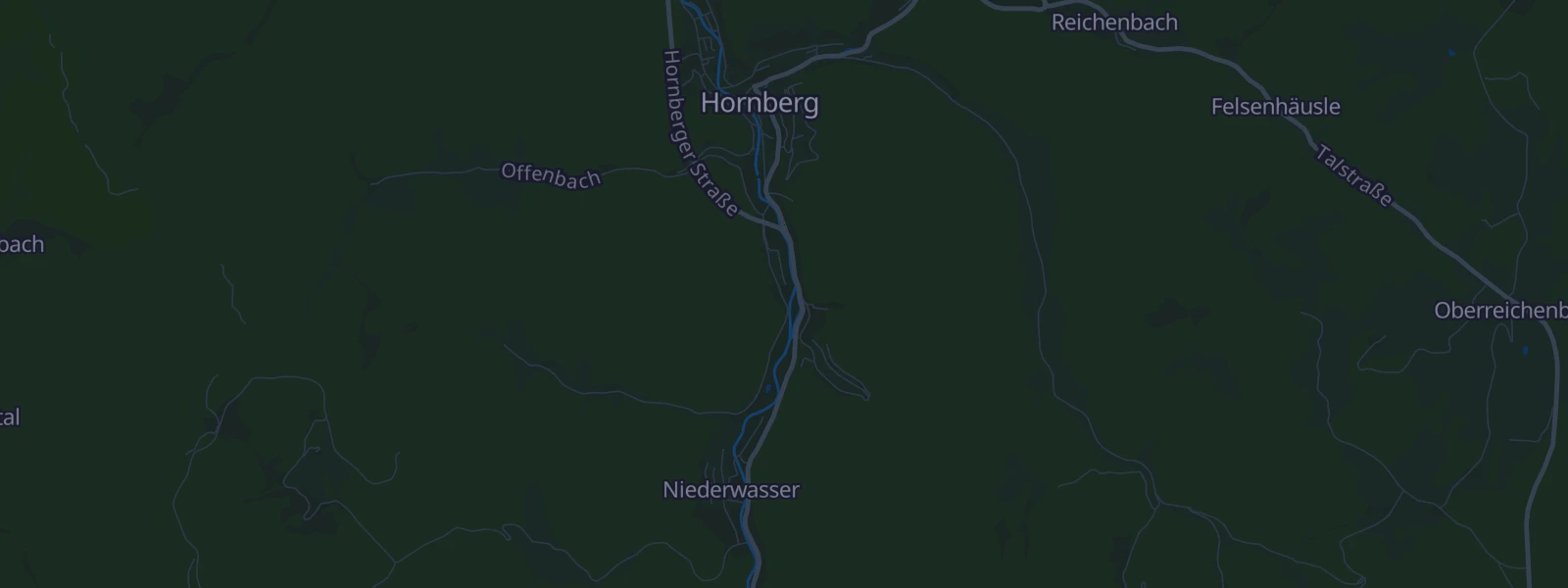 Karte von Hornberg (Kernstadt)