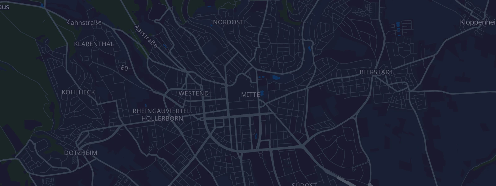 Karte von Wiesbaden
