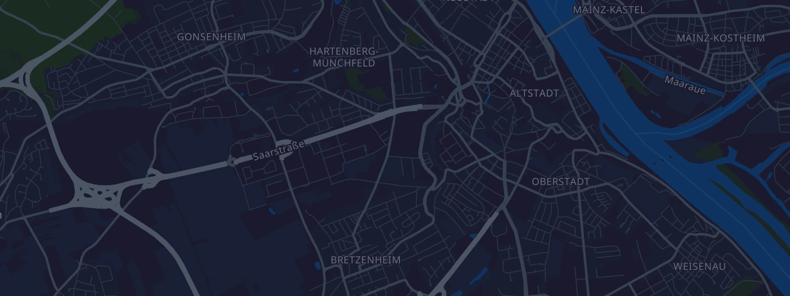 Karte von Mainz am Rhein