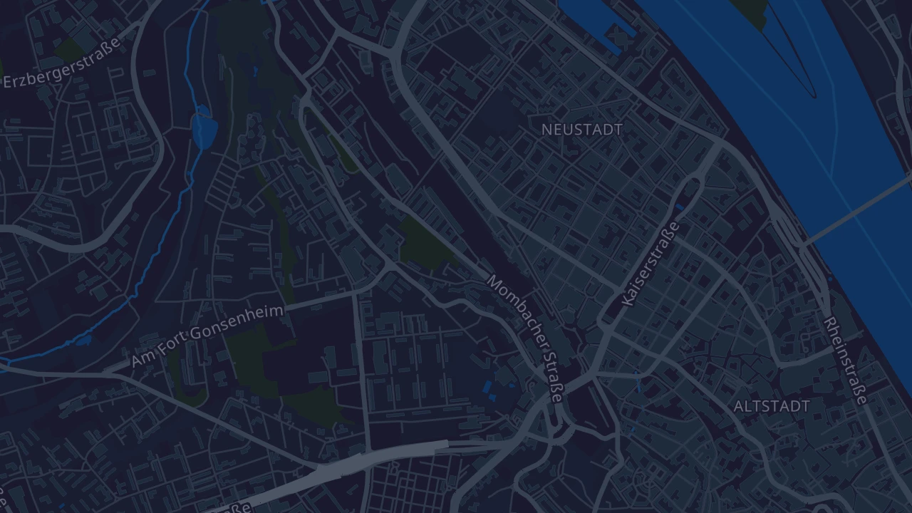 Karte von Mainz am Rhein
