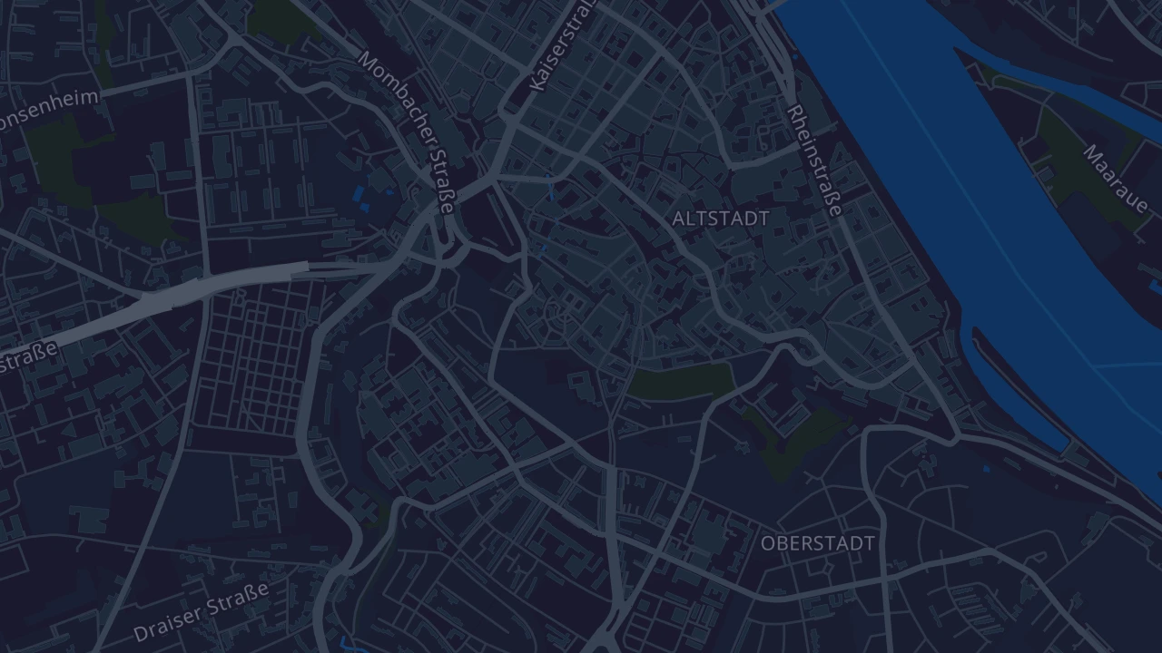 Karte von Mainz am Rhein
