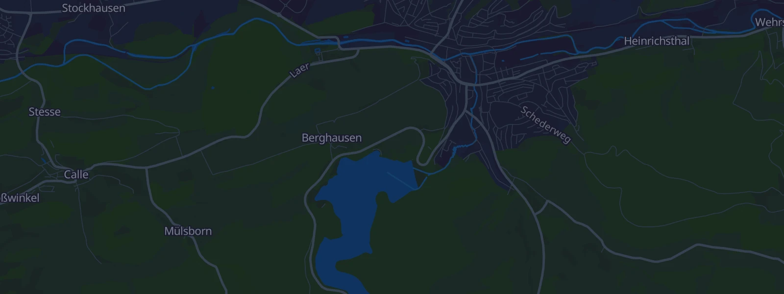 Karte von Meschede